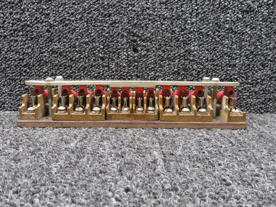2381374-2 Learjet Fuse Rail (Cracked Cover)(with Various Fuses)