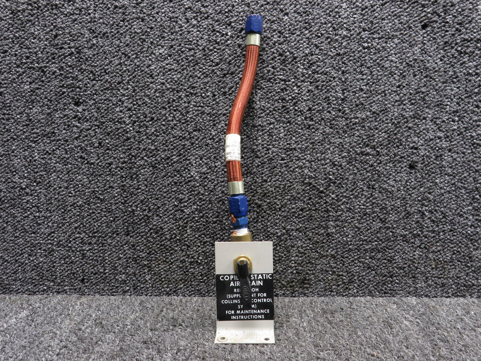 36001-6-0080 Hydraflow Oxygen Hose (Length: 7”) w CoPilot Static Air Drain Panel