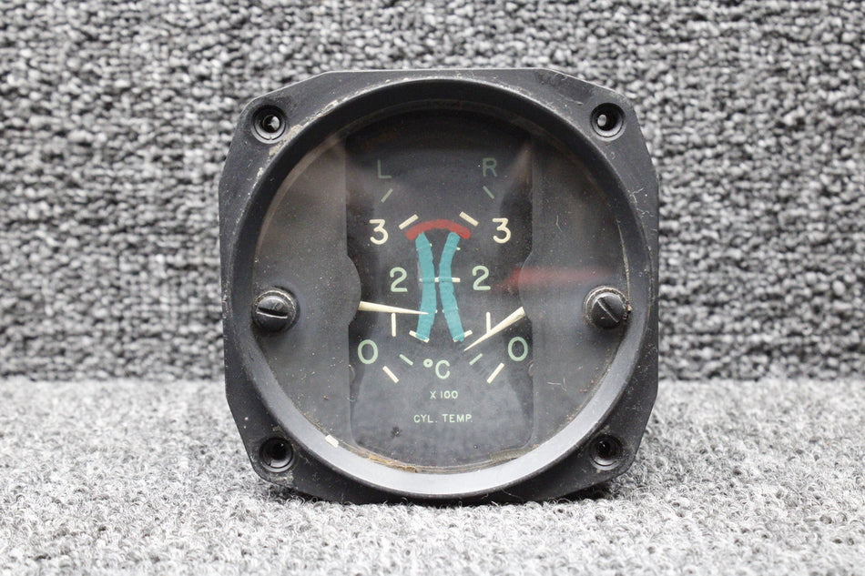 5812 Hickok Dual Cylinder Temperature Indicator with Probes and Harness (Hazy)