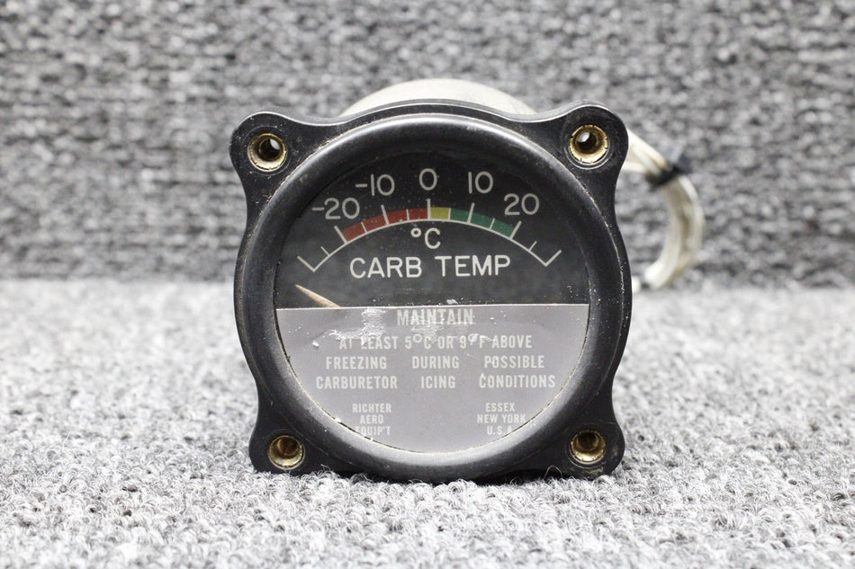 450-710 Piper PA23-250 Carburetor Temperature Indicator with Probe (14V) (Core)