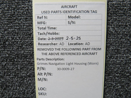 Grimes 30-0009-27 Grimes Navigation Light Housing (Worn)