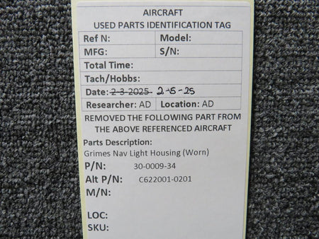 Grimes 30-0009-34 (Alt: C622001-0201) Grimes Nav Light Housing (Worn)