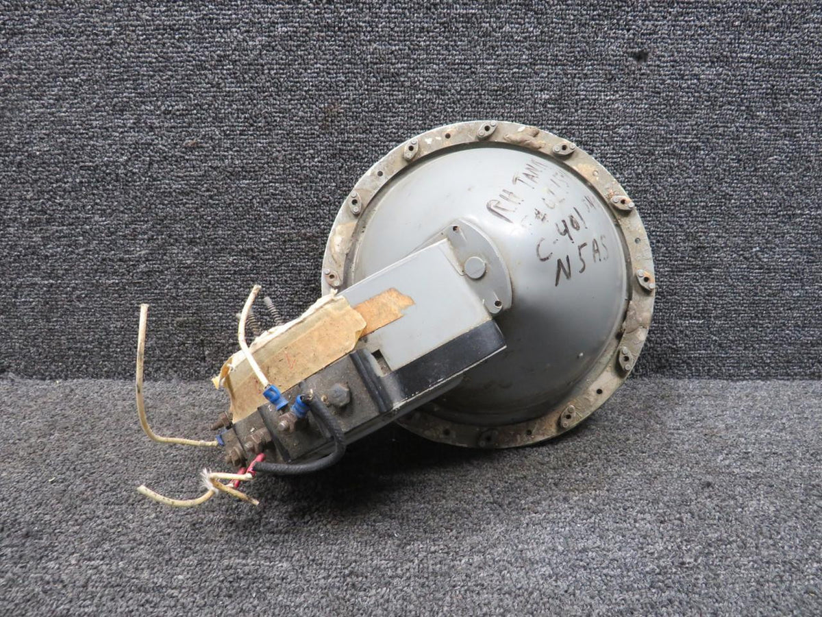 Cessna Aircraft Parts 0870132-1 Cessna 401 Electric Landing Light Assembly (Minus Power Unit) (Worn)