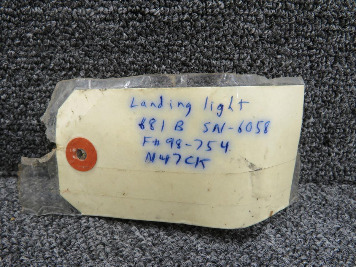 Aero Commander 681 Landing Light Assembly (Worn Housing, Some Rust)
