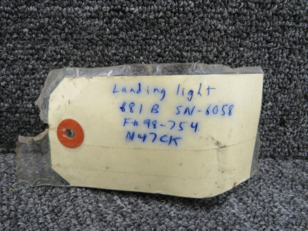 Aero Commander 681 Landing Light Assembly (Worn Housing, Some Rust)