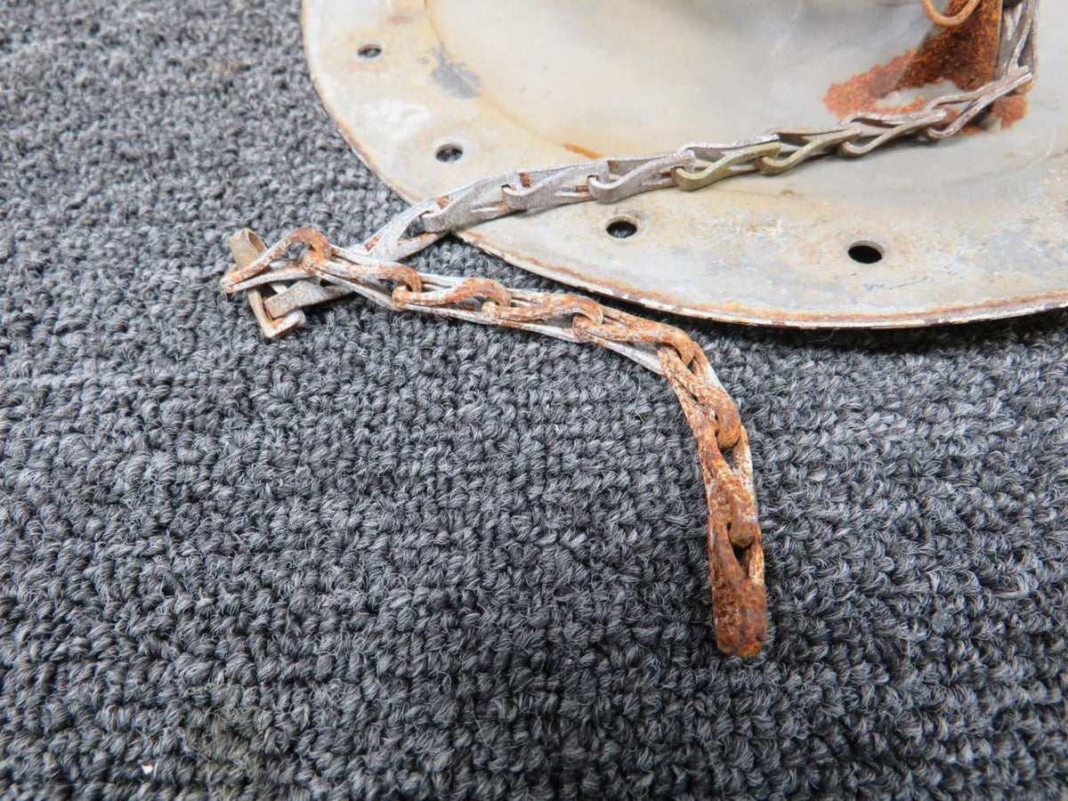 Cessna Aircraft Parts 0823410-9 Cessna 401 Shaw Aero Fuel Cap and Filter Assembly (Worn, Rusted)
