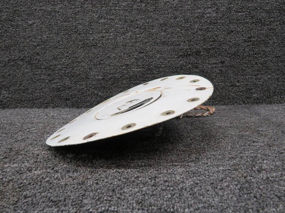 Cessna Aircraft Parts 0823410-9 Cessna 401 Shaw Aero Fuel Cap and Filter Assembly (Worn, Rusted)