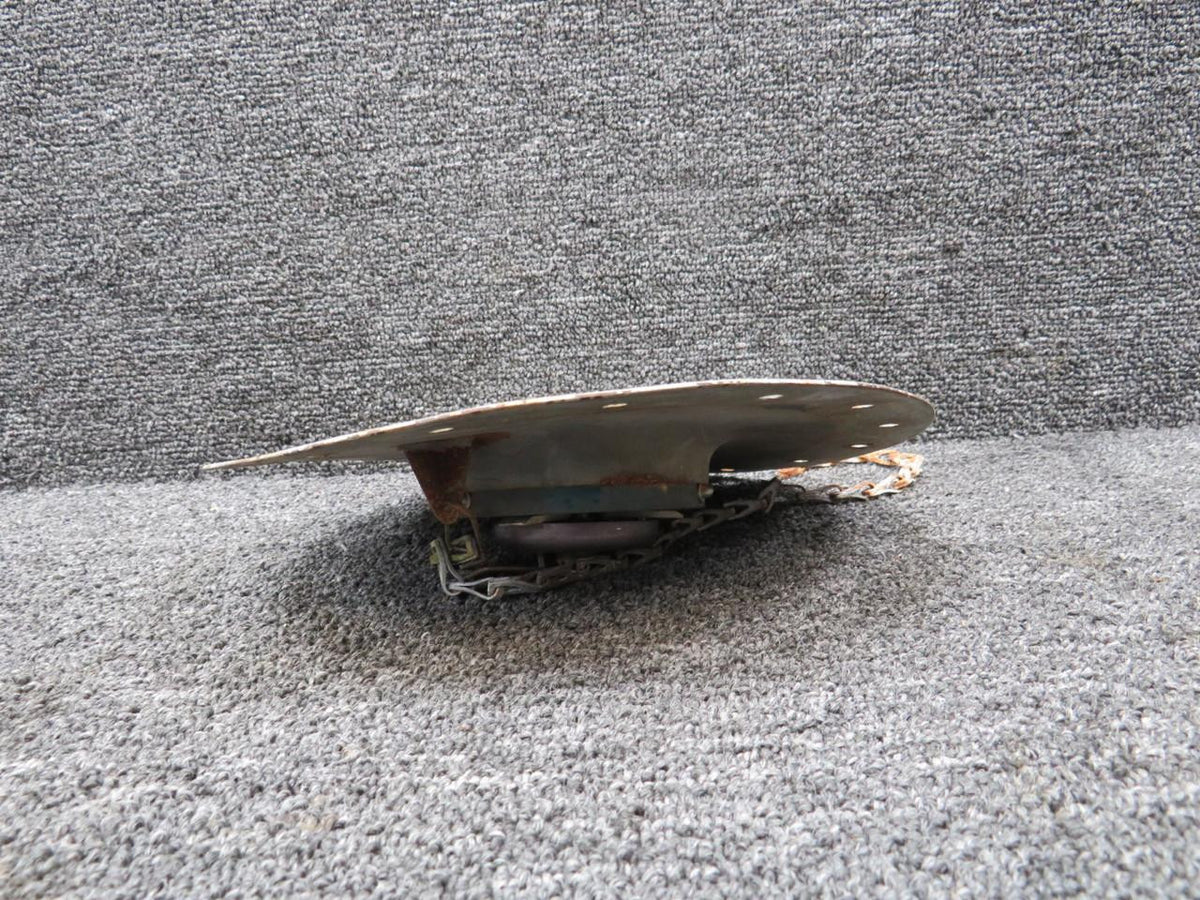 Cessna Aircraft Parts 0823410-9 Cessna 401 Shaw Aero Fuel Cap and Filter Assembly (Worn, Rusted)