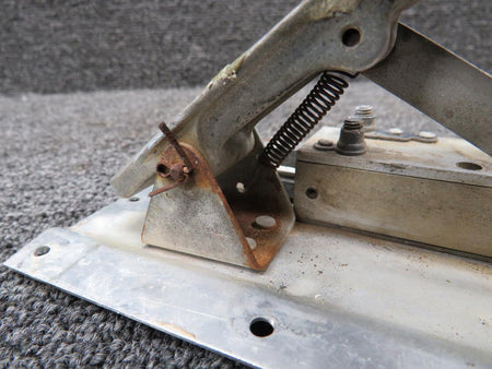 Cessna Aircraft Parts 1717039-1 Cessna Cabin Door Latch Assembly LH (Worn Bracket, Slight Rust)