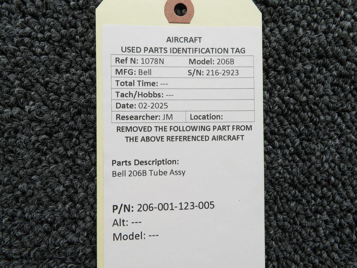 Bell Helicopter 206-001-123-005  Bell 206B Tube Assembly