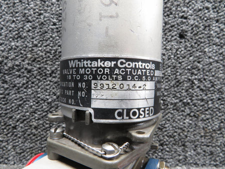 Whittaker 230125-2 (Alt: 9912014-2) Whittaker Actuated Motor Valve (18-30V) (Chaffing)