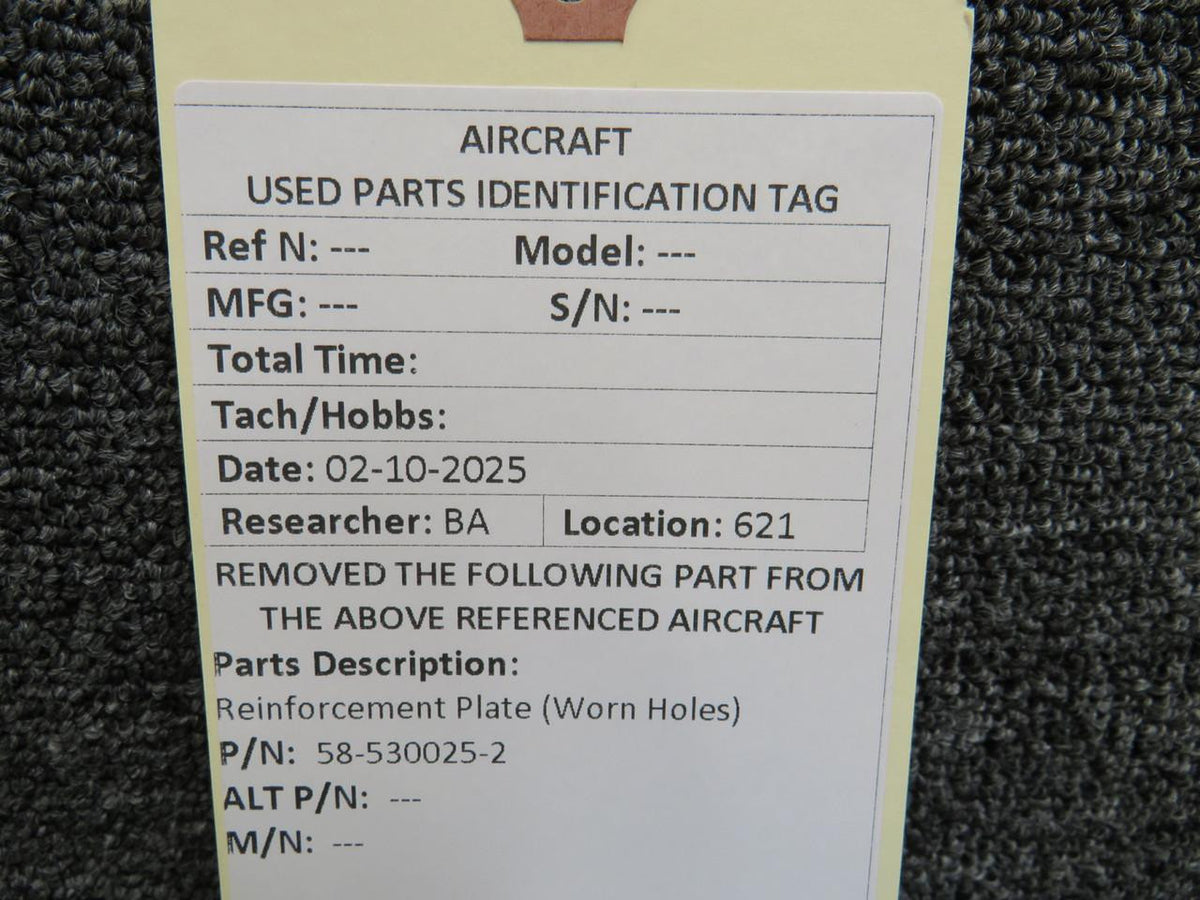 No Brand 58-530025-2 Reinforcement Plate (Worn Holes)