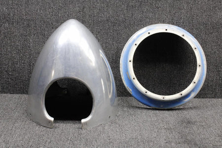 Piper Aircraft Parts 16443-000, 16444-003 Piper PA23-250 Two Blade Propeller Spinner with Bulkhead