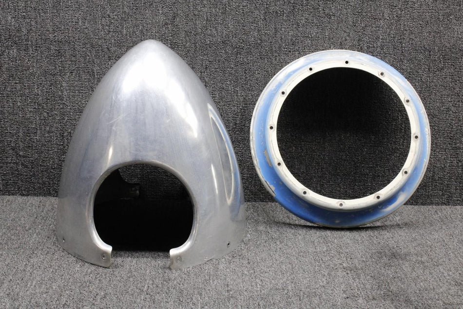 Piper Aircraft Parts 16443-000, 16444-003 Piper PA23-250 Two Blade Propeller Spinner with Bulkhead