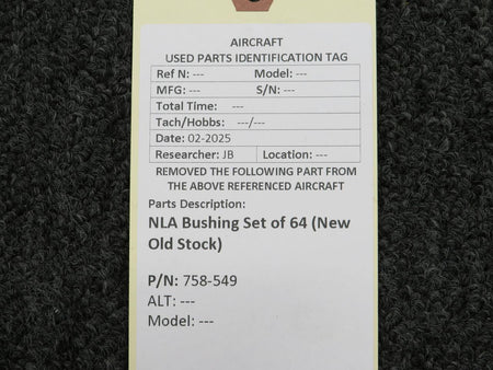 No Brand 758-549 NLA Bushing Set of 64 (New Old Stock)