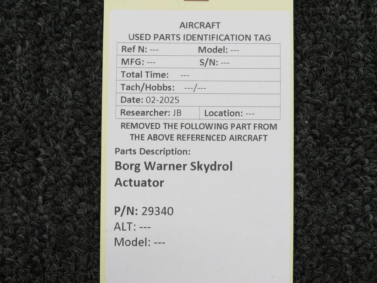 Borg-Warner 29340 Borg Warner Skydrol Actuator
