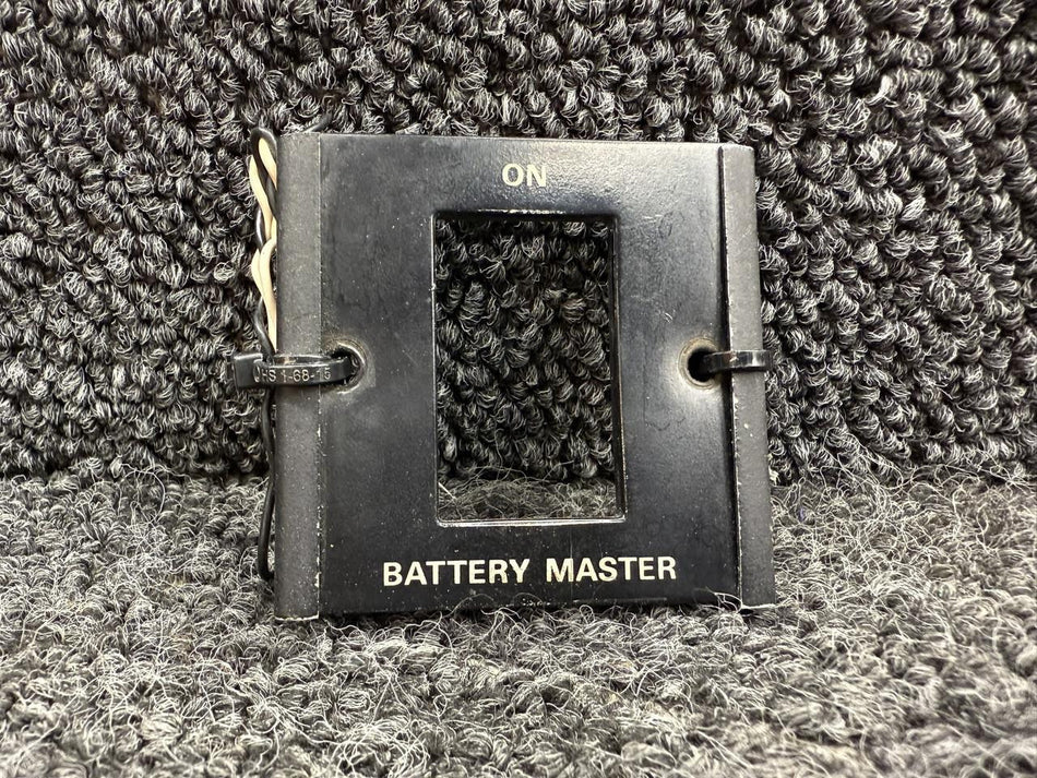 Piper Aircraft Parts 49772-002 Piper PA-31T Electroluminescent Battery Master Placard
