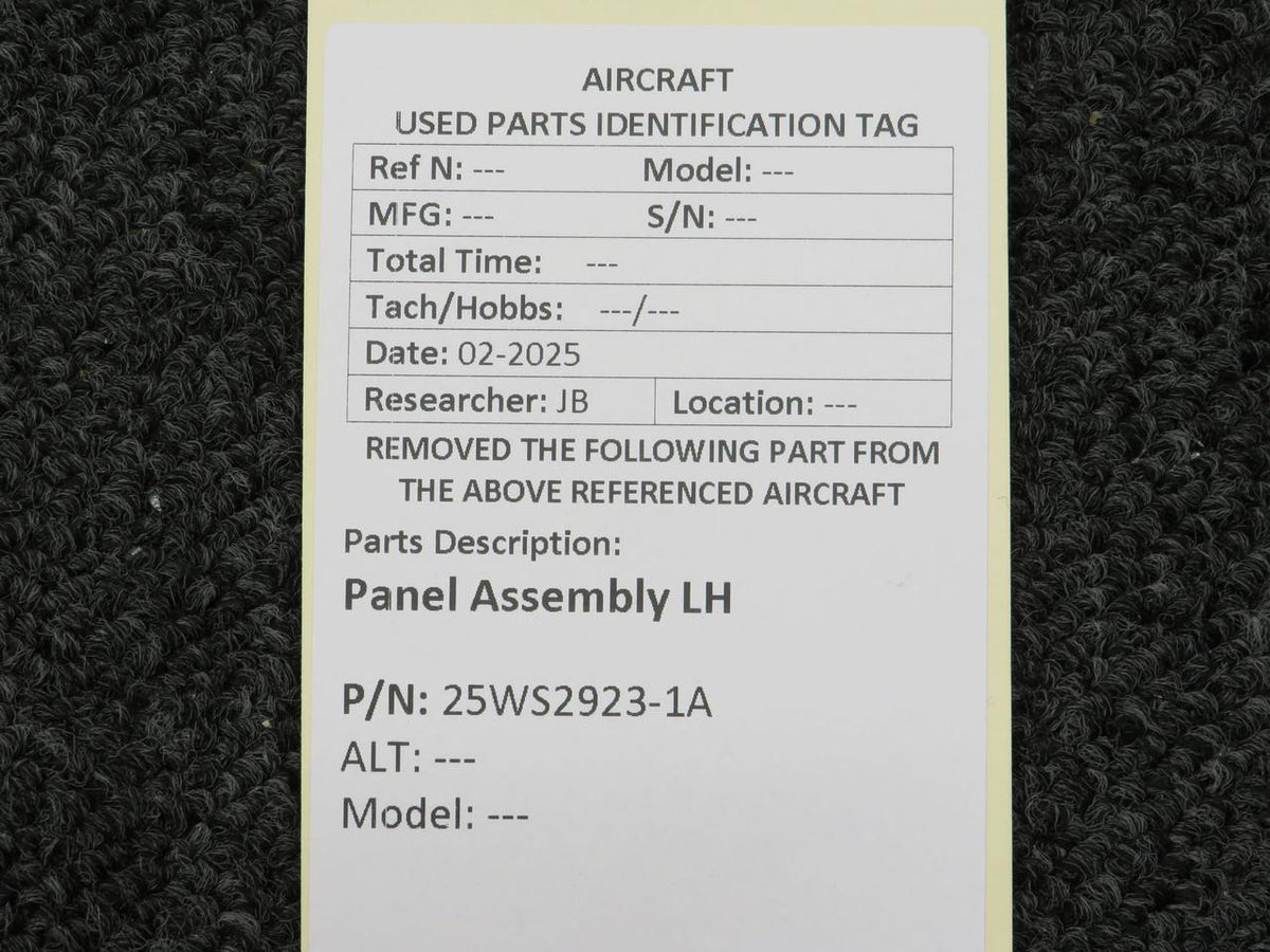 No Brand 25WS2923-1A Panel Assembly LH