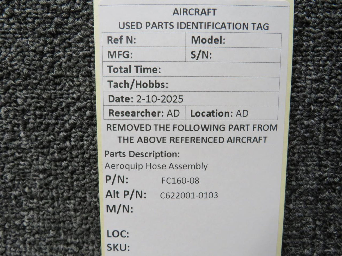 Aeroquip FC160-08 Aeroquip Hose Assembly