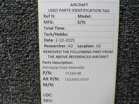 Aeroquip FC160-08 Aeroquip Hose Assembly