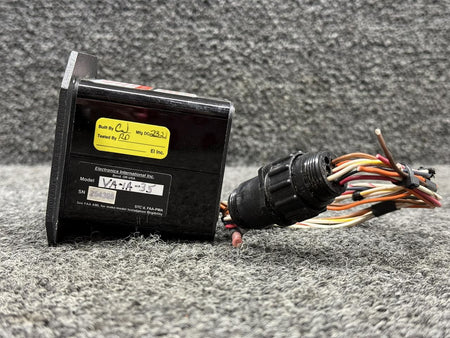 Electronics International VA-1A-35 Electronics International Voltage Ammeter Indicator with STC & Form 337
