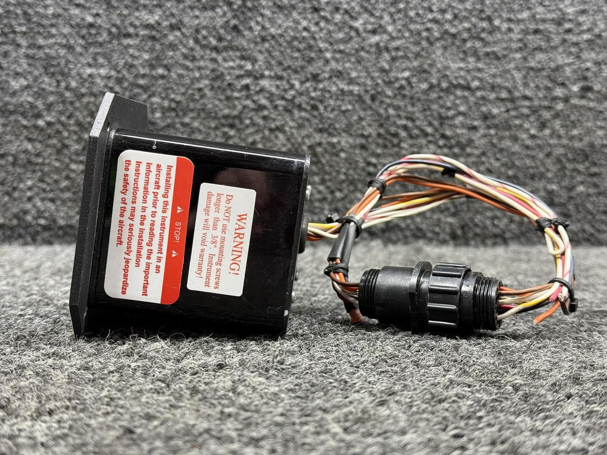 Electronics International VA-1A-35 Electronics International Voltage Ammeter Indicator with STC & Form 337