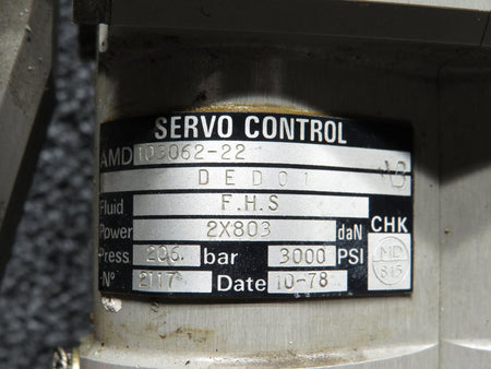 Dassault Falcon 103062-22 Dassault Falcon 10 Servo Control (Slight Rust)