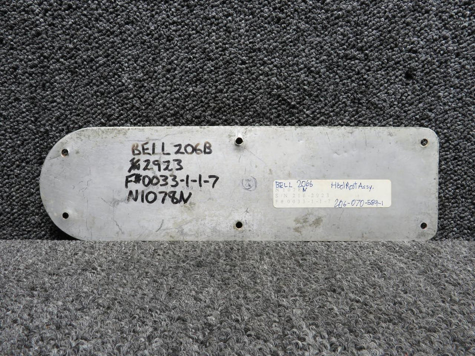 Bell 206-070-589-001 Bell 206BIII Heel Rest Outboard LH or RH
