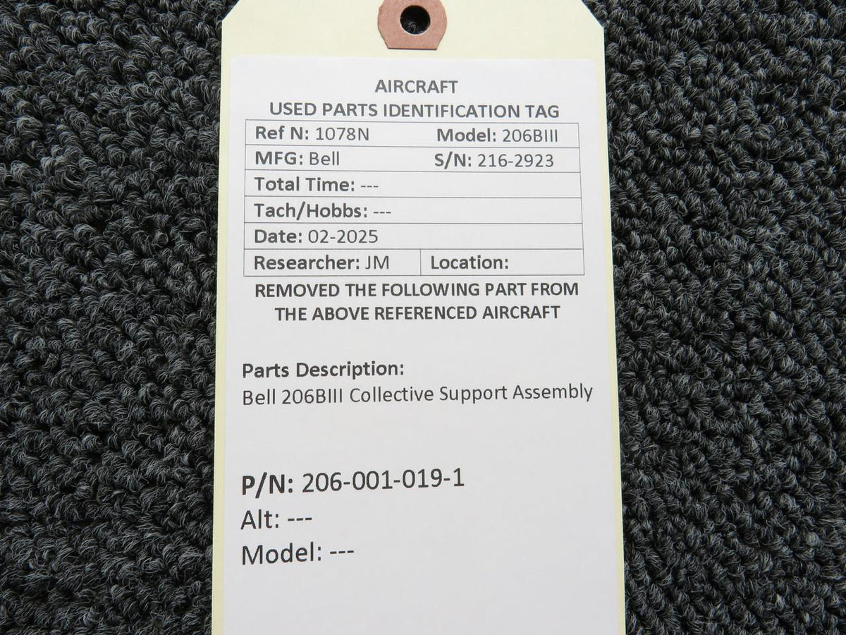 Bell 206-001-019-1 Bell 206BIII Collective Support Assembly