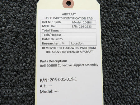 Bell 206-001-019-1 Bell 206BIII Collective Support Assembly