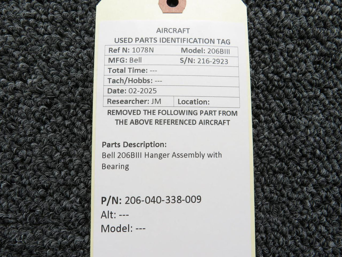 Bell 206-040-338-009 Bell 206BIII Hanger Assembly with Bearing