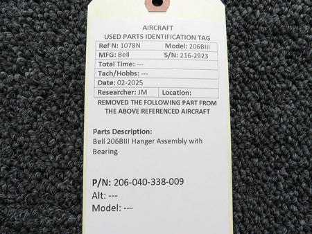Bell 206-040-338-009 Bell 206BIII Hanger Assembly with Bearing