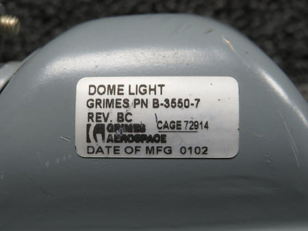 Beechcraft Parts B-3550-7 Beechcraft 1900C Grimes Dome Light Housing