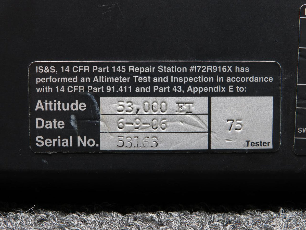 Lockheed Aircraft Service 9D-80170-1 Lockheed 731 Innovative Solutions Integrated Air Data Display Unit