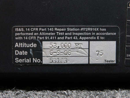 Lockheed Aircraft Service 9D-80170-1 Lockheed 731 Innovative Solutions Integrated Air Data Display Unit