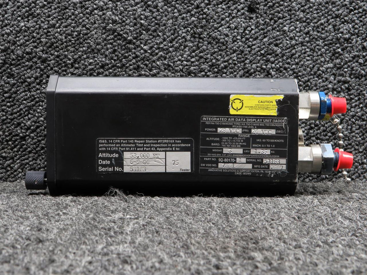 Lockheed Aircraft Service 9D-80170-1 Lockheed 731 Innovative Solutions Integrated Air Data Display Unit