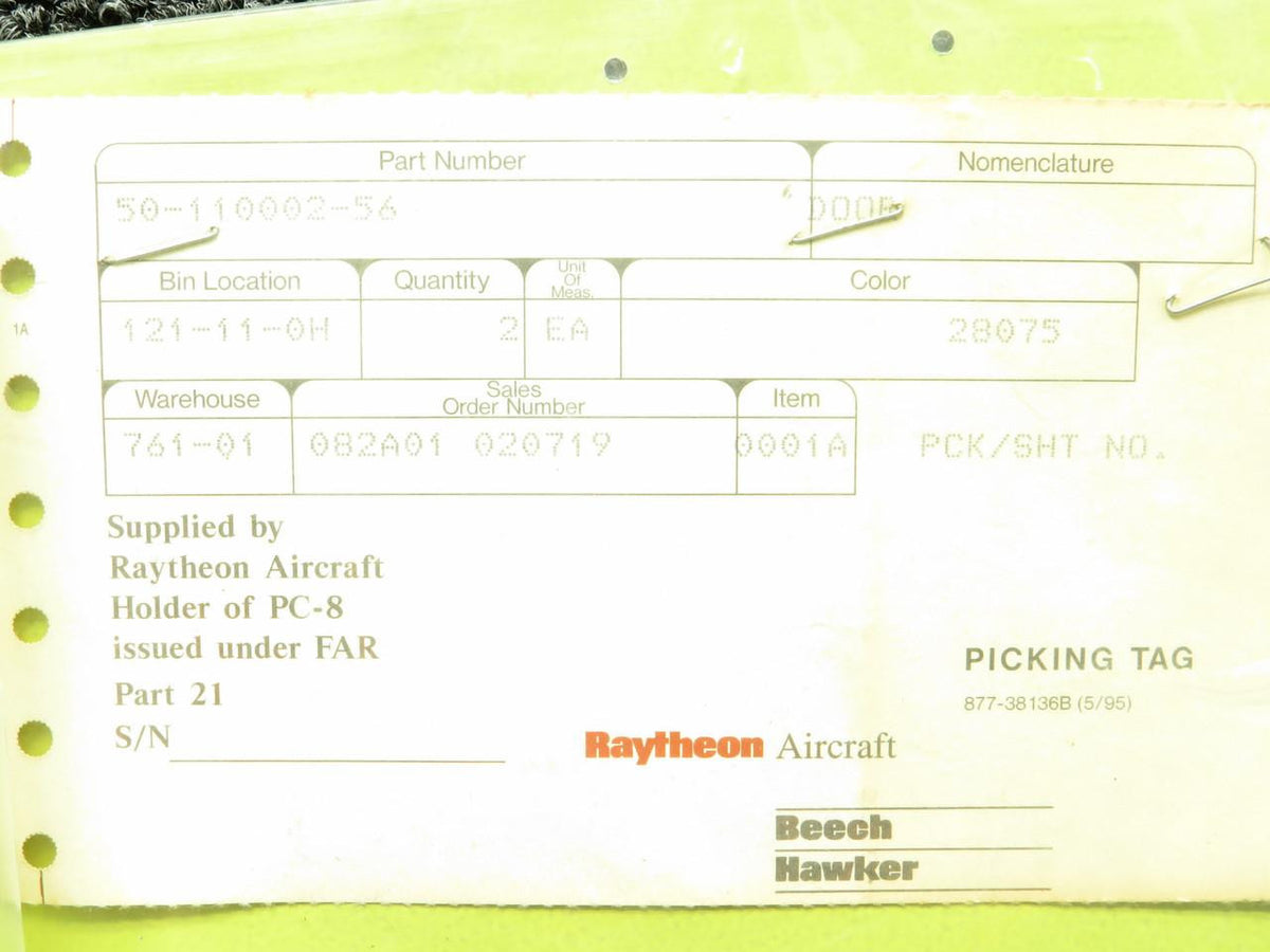 Beechcraft Parts 50-110002-56 Beechcraft KA B100 Inboard Lower Fuel Access Door