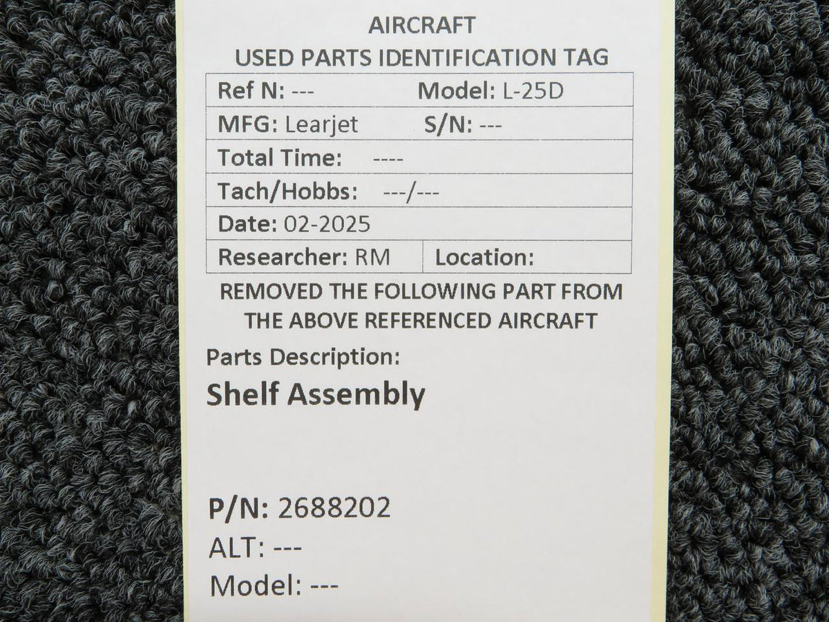 LearJet 2688202 Learjet L-25D Shelf Assembly