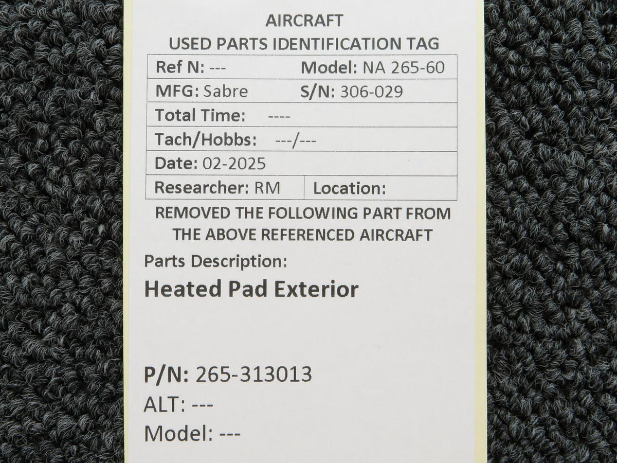 Sabre 265-313013 Sabre NA 265-60 Heated Pad Exterior