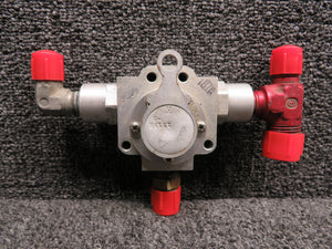 23640-5 Piper PA44-180 3 Way Fuel Valve Assembly (Knicked)