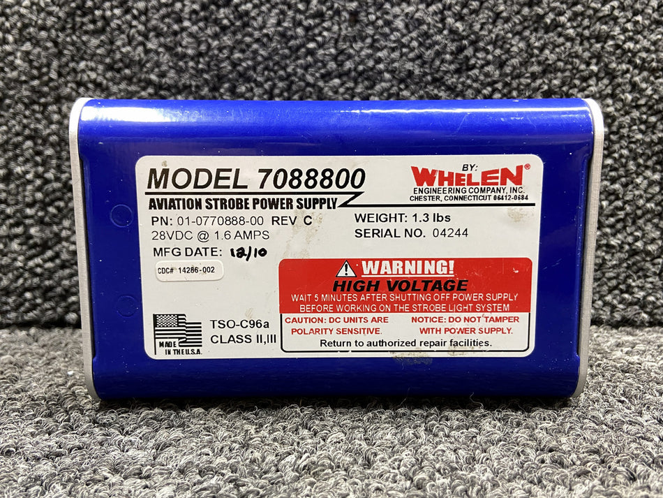 01-0770888-00 Whelen 7088800 Strobe Power Supply Assy (28V, 1.6A)