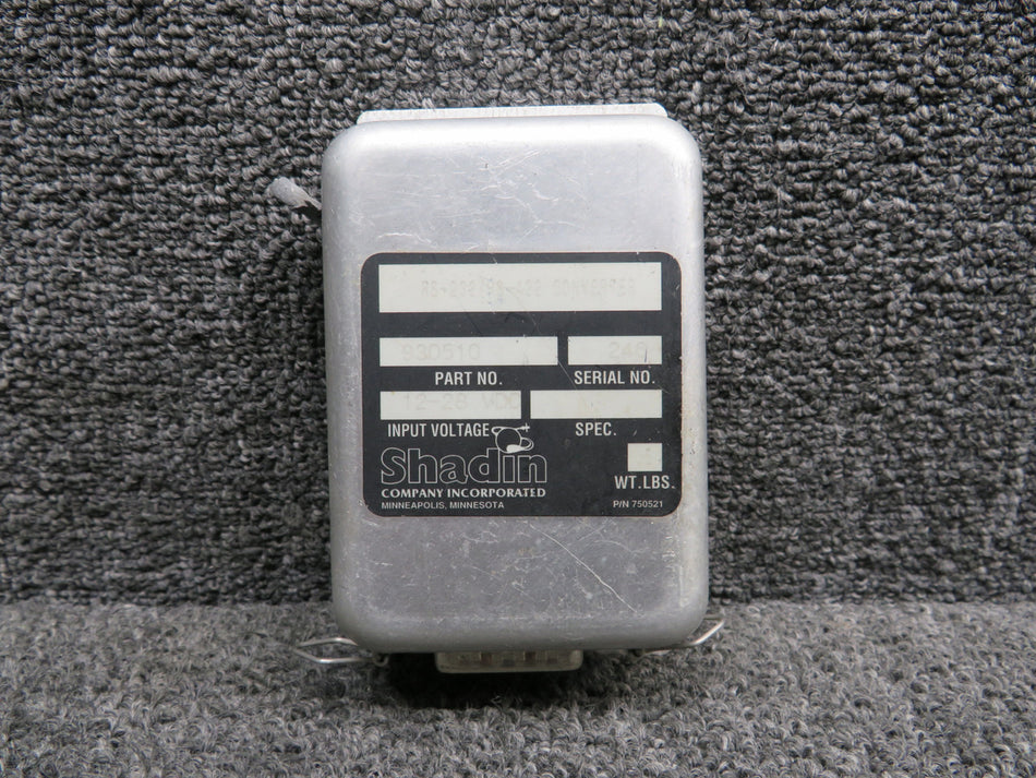 930510 Shadin RS-232 to RS-422 Converter (Volts: 12-28)