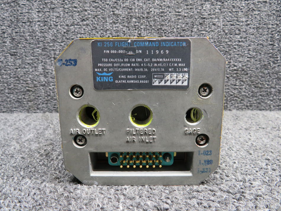 060-0017-00 King Radio KI-256 Flight Command Gauge with Mods (Volts: 14-28)