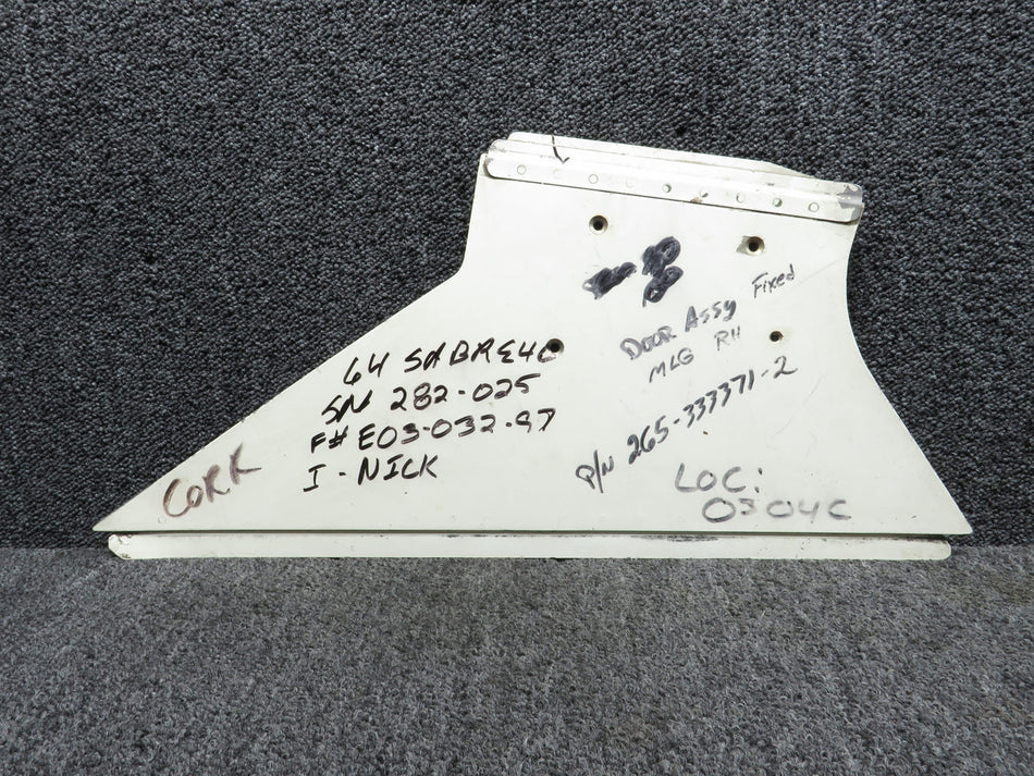 265-333371-2 Sabre 64 Main Landing Gear Door Assembly (Damaged)