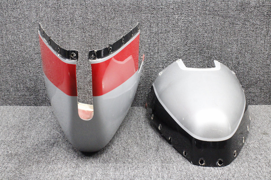 62629-000 Piper PA28-140 Tail Cone Fairing Assy Upper and Lower (Cracked Holes)