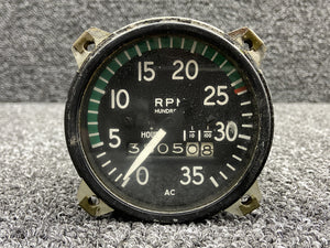 GMC RPM, Mechanical Tachometer Indicator (Minor Corrosion, Hours: 3805.08)
