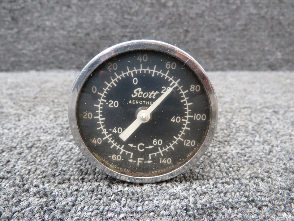 1585-5-41 Scott Aerotherm Outside Air Temperature Gauge with Vent