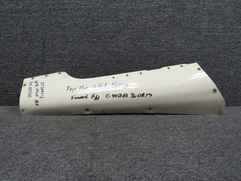 5112001-2 Cessna 402B Upper Horizontal Tail Fairing RH (Colored) (Bent Corner)