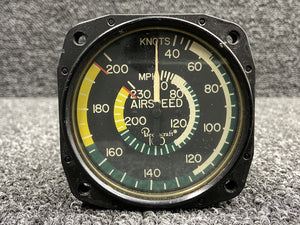 135-200-6 (Alt: 36-380033-5) B&D Instruments Airspeed Indicator (Hazed Glass)