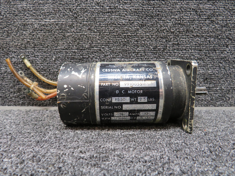 9910055-1 Aero Space Controls DC Flap Motor Assembly (Volts: 28) (Rpm: 7500)